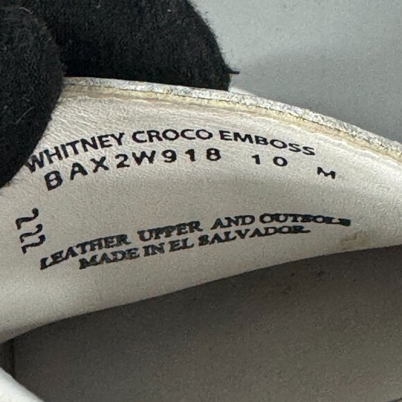 G.H. Bass & Co. Womens Whitney White Croco Emboss Loafers Shoes Size 10 M - Picture 14 of 14